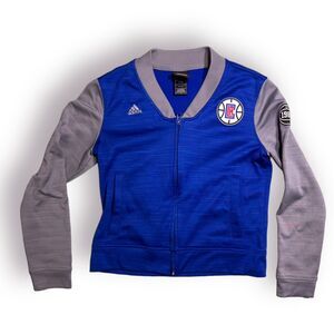 Adidas LA Clippers Size Small Full Zip Jacket Blue Retro Los Angeles‎ Clippers